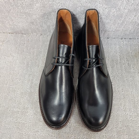 Frye Men's Size 9 Black Lace Up Leather Murray Chukka Ankle Boots NEW